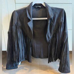 Black Fringe Jacket